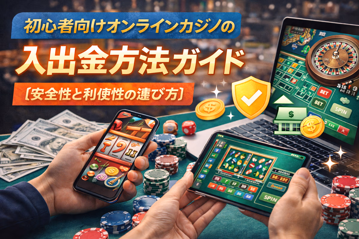 初心者向けオンラインカジノの入出金方法ガイド【安全性と利便性の選び方】