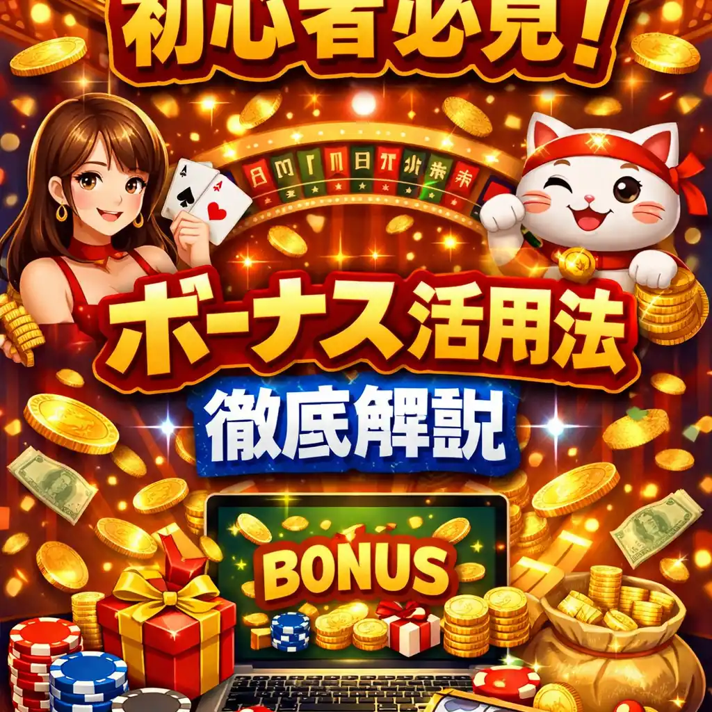 オンラインカジノ初心者必見!ボーナス活用法徹底解説