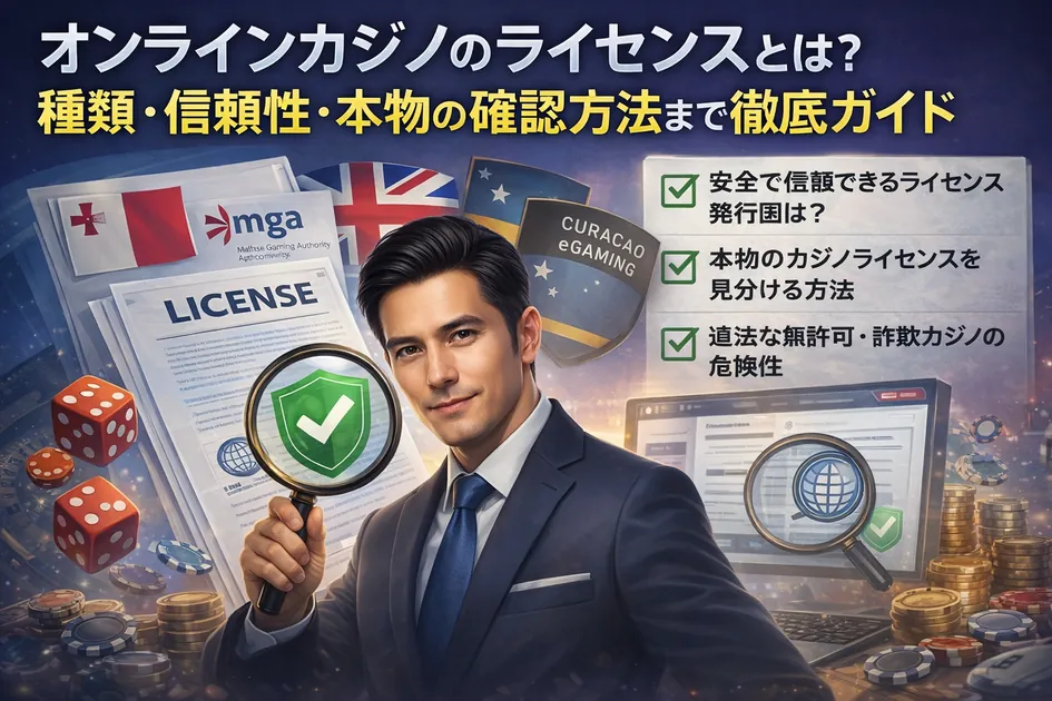 オンラインカジノのライセンスとは?種類・信頼性・本物の確認方法まで徹底ガイド